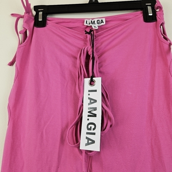 I.Am.Gia Minka Pant In Pink Size Large NWT Stretch Festival Summer NWT - Picture 7 of 9